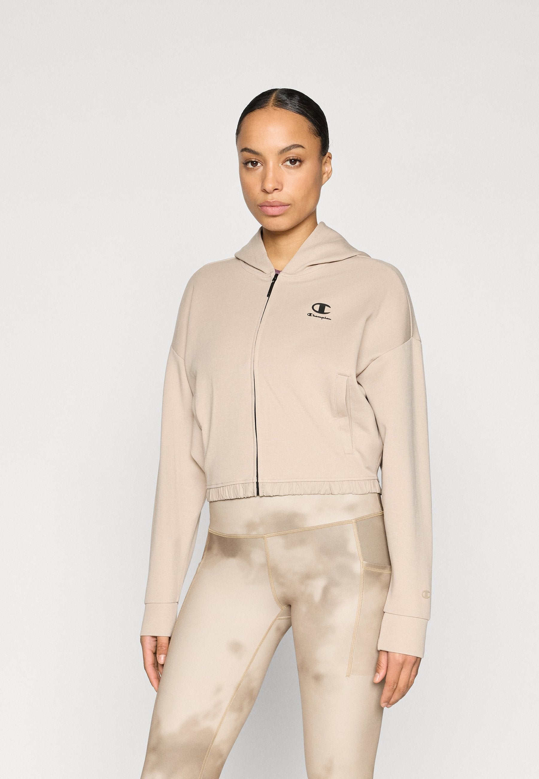Champion C-TECH INTERLOCK HOODED FULL ZIP SWEATSHIRT