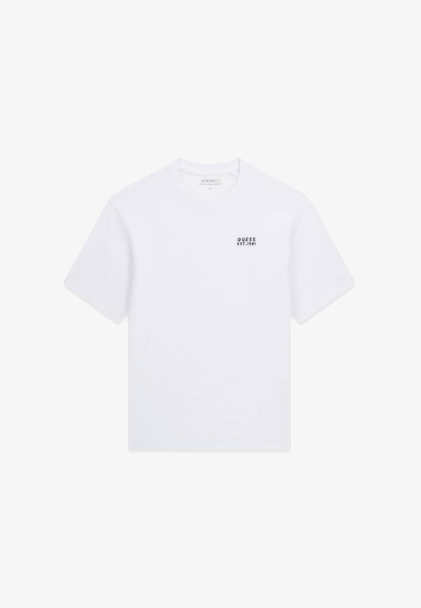 Guess OVERSIZED LOGO-T-SHIRT - Print T-shirt - weiß