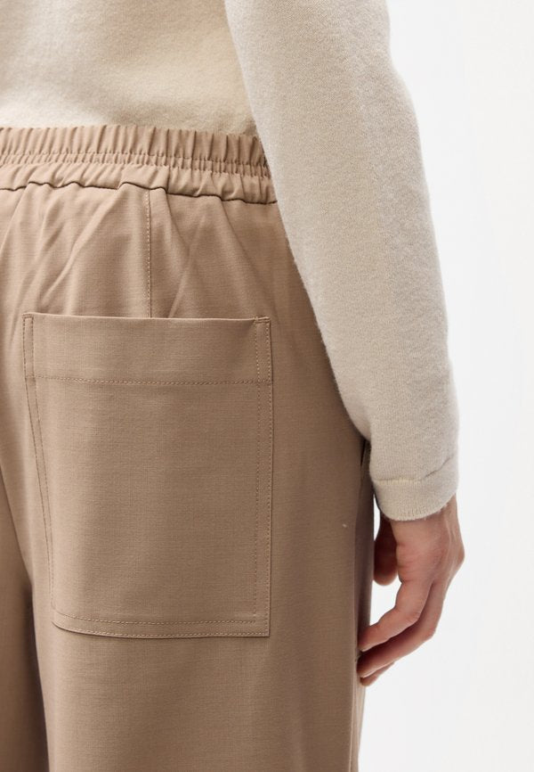 Marc O'Polo PANTS CULOTTE MEDIUM WAIST, ELASTIC AT BACK WAISTBAND POCKET DETAILS