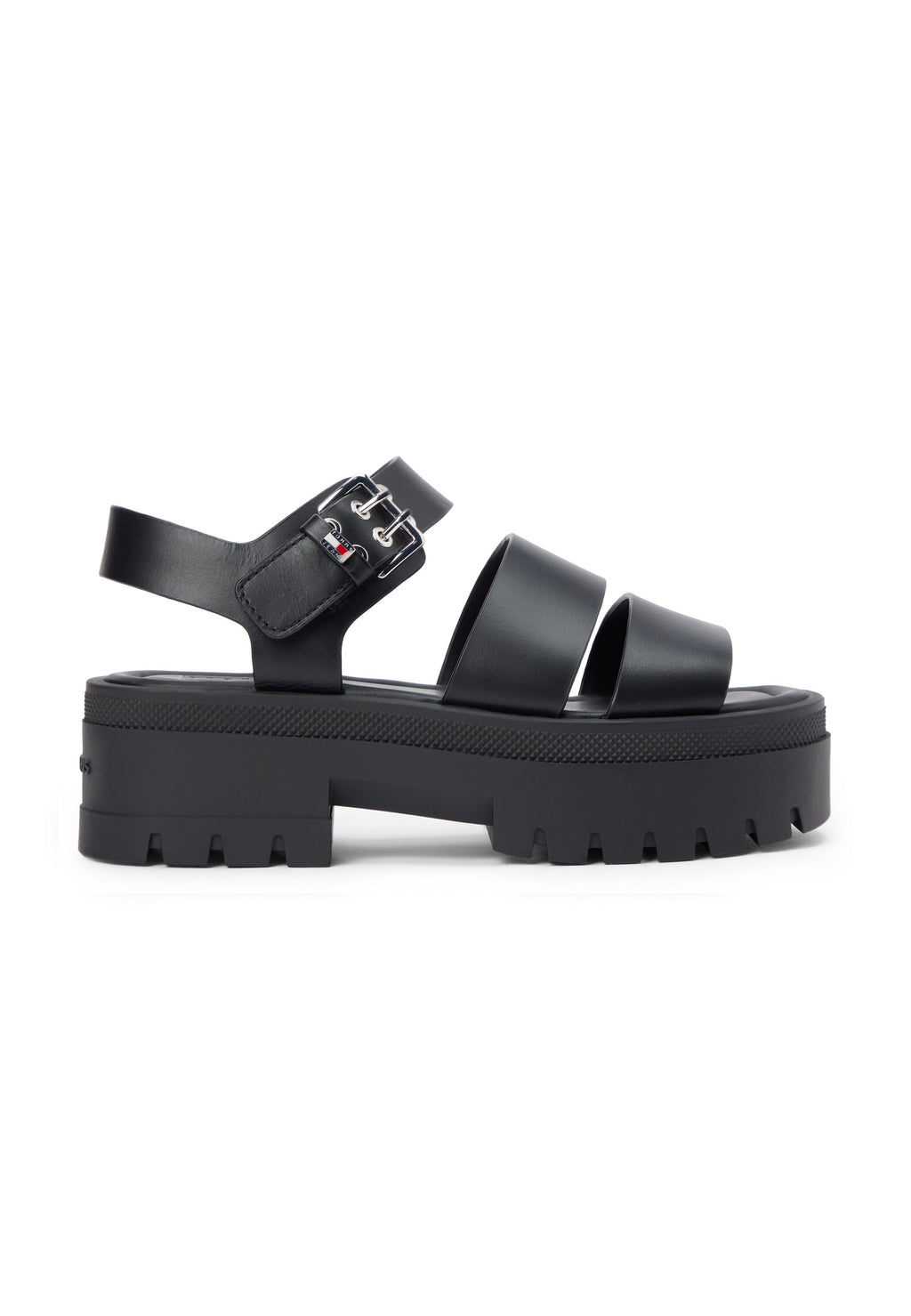 Tommy Jeans BUCKLE LEATHER CLEAT PLATFORM SANDALS