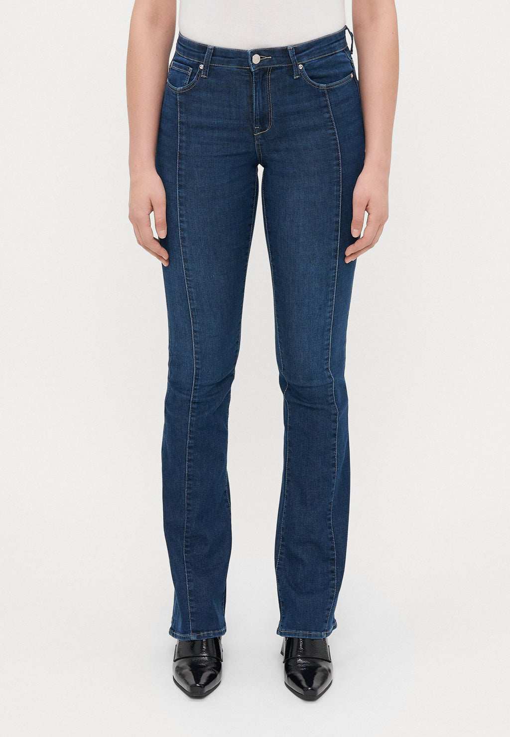 Flared fit ONLLUSH Mid waist Retro Media 3