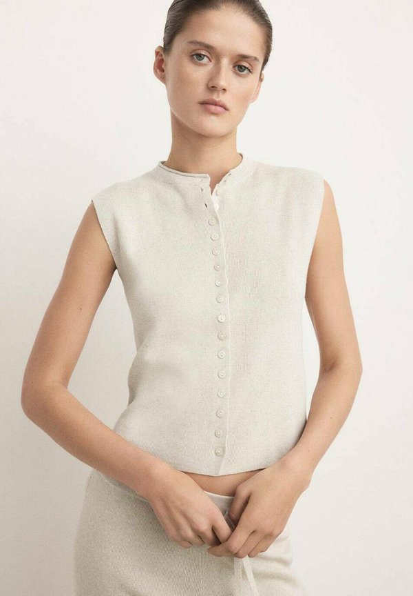 Mango Waistcoat - beige
