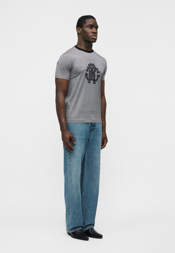 Cavalli Uomo MERCERIZED CHEST LOGO TEE