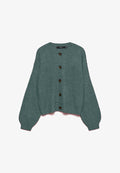 Vero Moda VMLEA O-NECK CARDIGAN  - Cardigan - balsam green