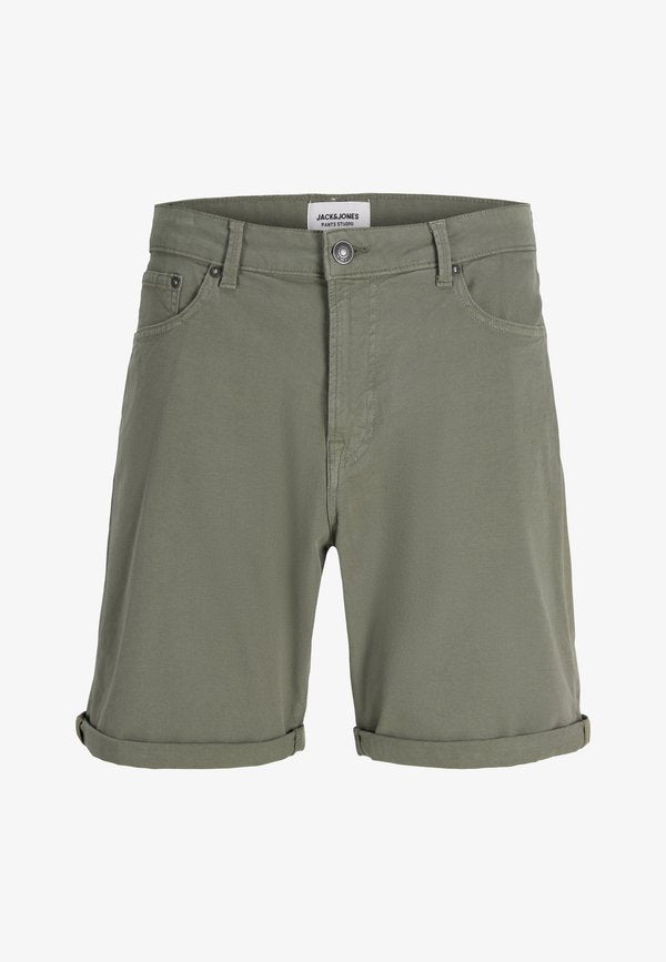 Jack & Jones JPSTRICK ALLEN ICON  - Denim shorts - dusty olive