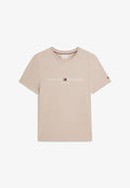 Tommy Hilfiger LOGO TEE - Print T-shirt - batique khaki