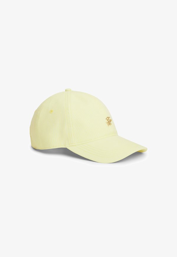 Tommy Hilfiger STRIPE SEERSUCKER LOGO PLAQUE BASEBALL - Cap - lime zing