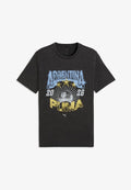 Puma FANPACK 90S TEE ITALY - Print T-shirt - black-team light blue