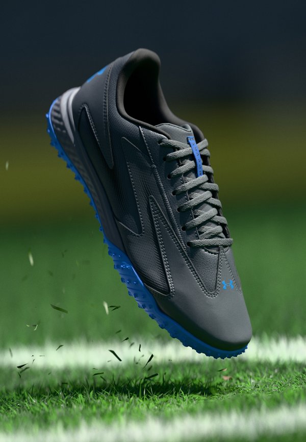 Under Armour SHADOW 3 - Turf football boots - castlerock/black/blue atlantis