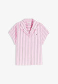 Tommy Hilfiger Button-down blouse - liquorice/pink