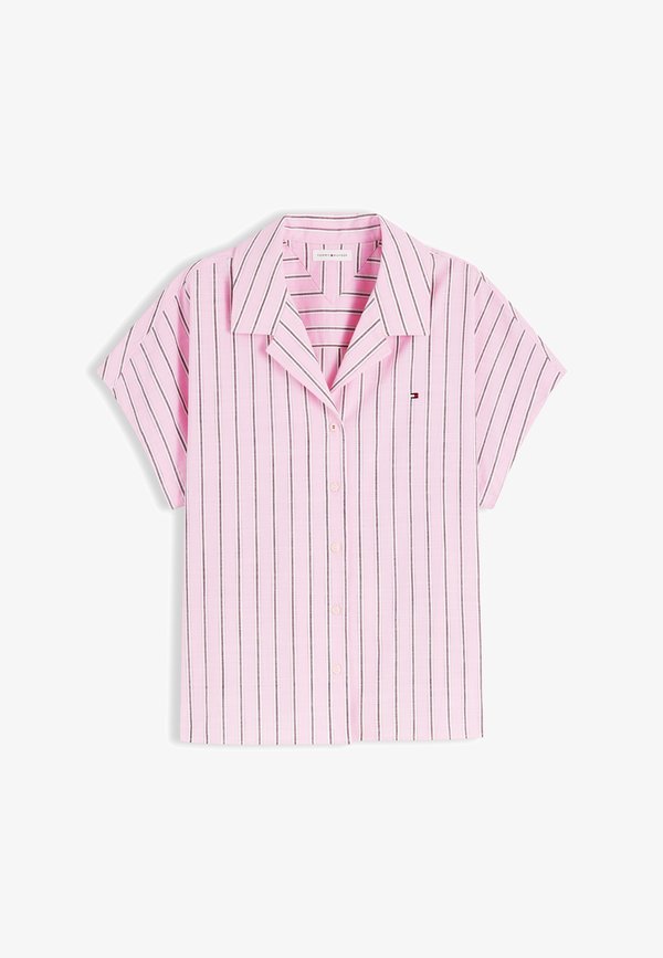 Tommy Hilfiger Button-down blouse - liquorice/pink
