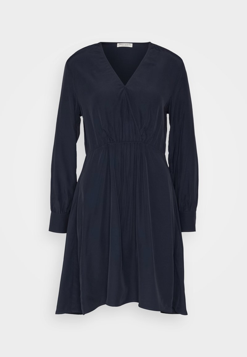 DRESS FEMININE SHAPED WRAP OPTIC LONG SLEEVES Media 1