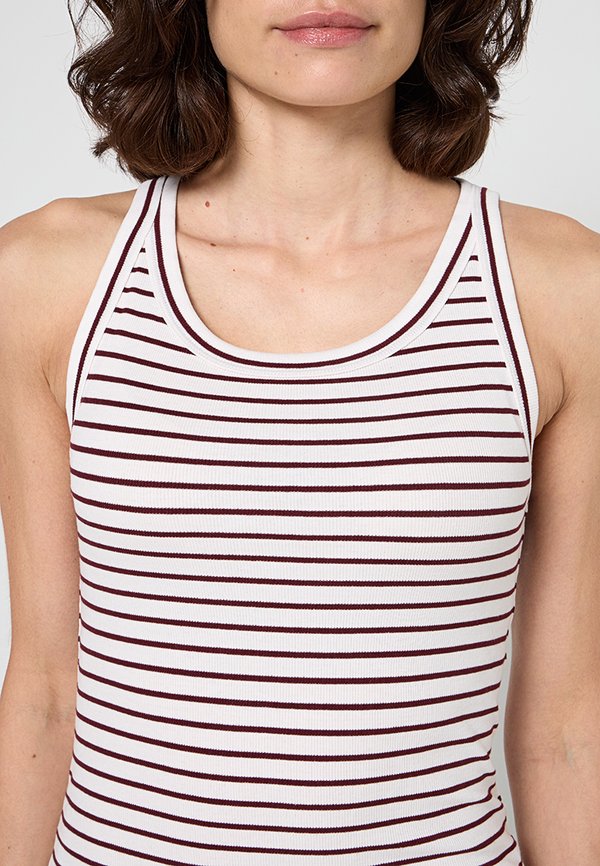 Marc O'Polo DENIM TOP, SLL, RIB, SLIM FIT, YD STRIPES