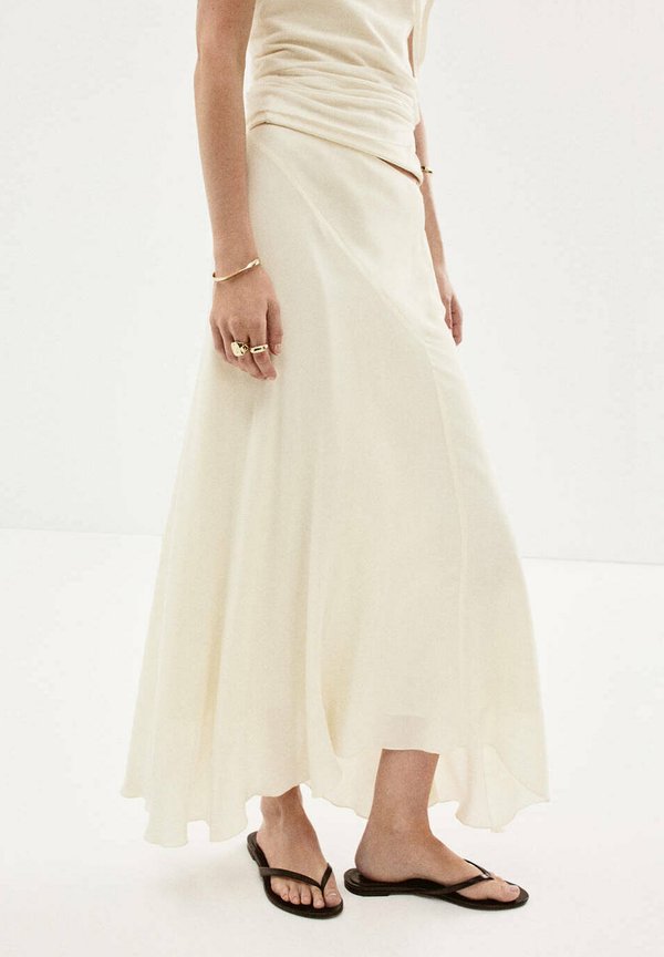Mango ADULT - Maxi skirt - off-white