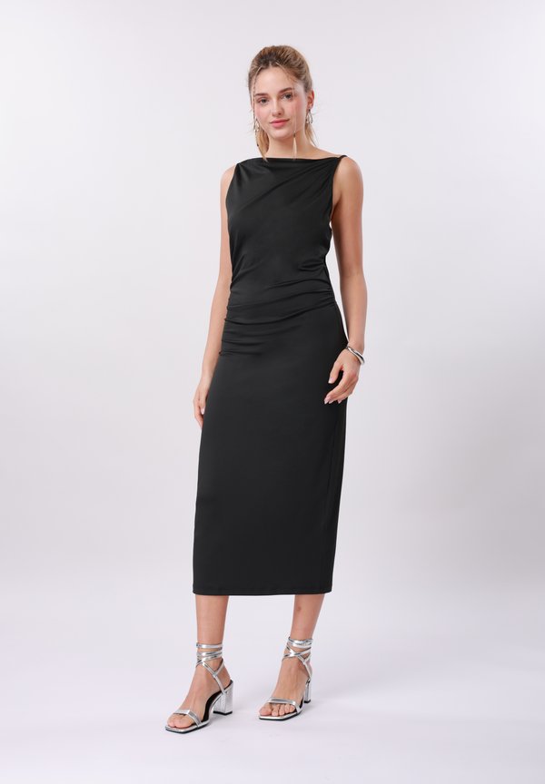 Even&Odd 90S SQUARE NECK MIDI DRESS