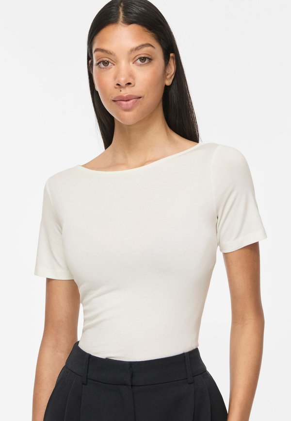 VILA Short sleeved VIEMILIE boat neck