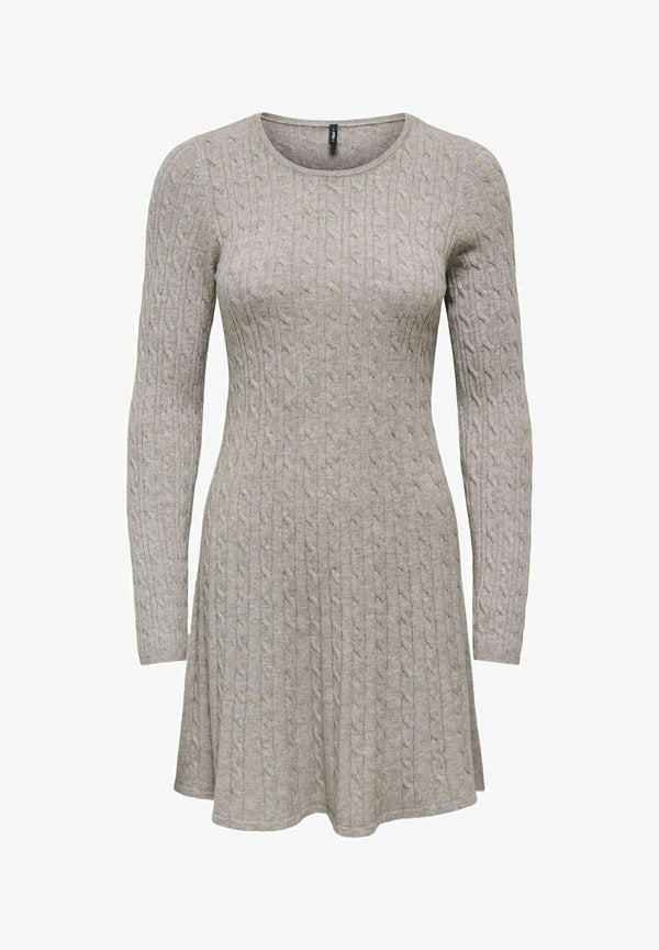 ONLY Knitted ONLIBI Short - Jumper dress - medium grey melange
