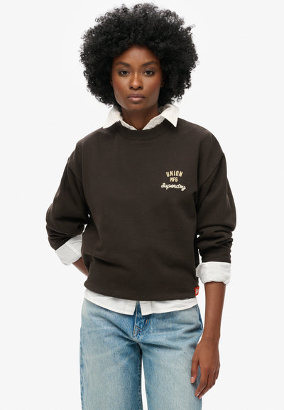 Superdry & Co WORKWEAR EMBROIDERED LOOSE CREW