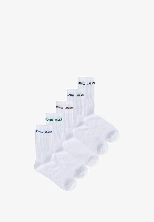Jack & Jones JACBASIC LOGO TENNIS SOCK 5 PACK - Socks - white