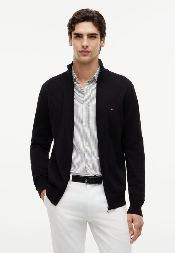 Tommy Hilfiger ESSENTIAL ZIP - Cardigan - black