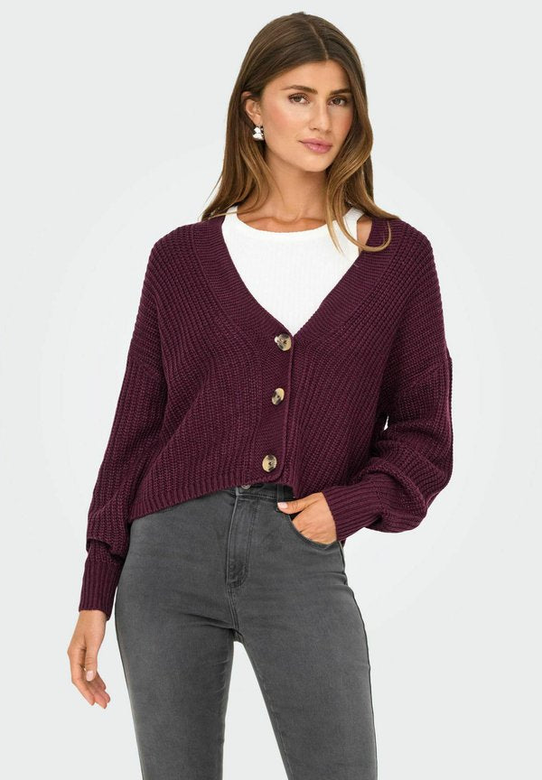 ONLY ONLCAROL NICE CARDIGAN - Cardigan - winetasting