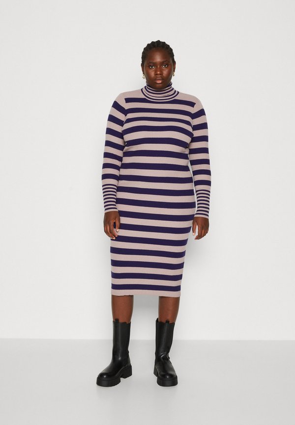 Vero Moda Curve VMCMAXINE ROLLNECK CALF DRESS