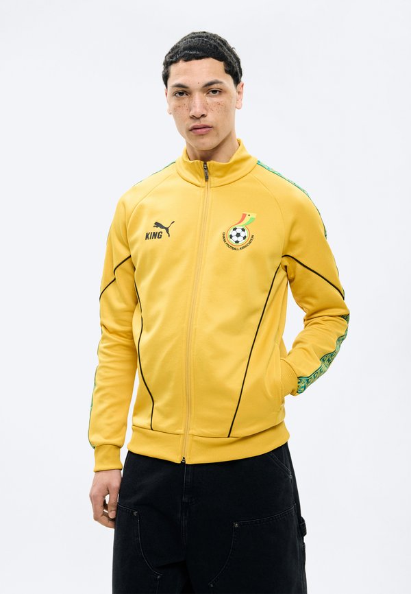 Puma GHANA FA KING ANTHEM JACKET  - National team wear - archive gold-coloured/black