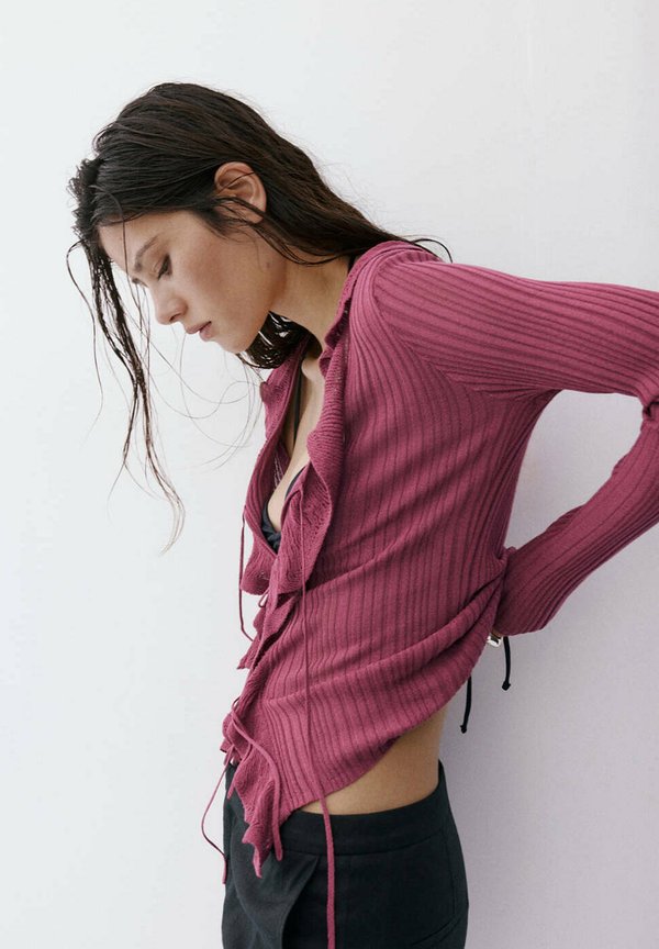 Mango ADULT - Cardigan - bordeaux