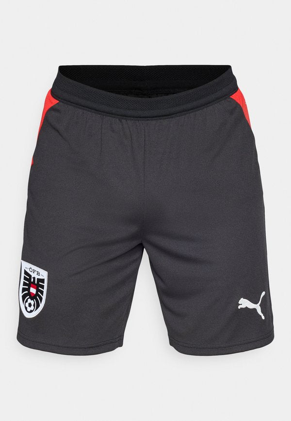 Puma AUSTRIA ÖFB SHORTS REPLICA - Sports shorts - black/red