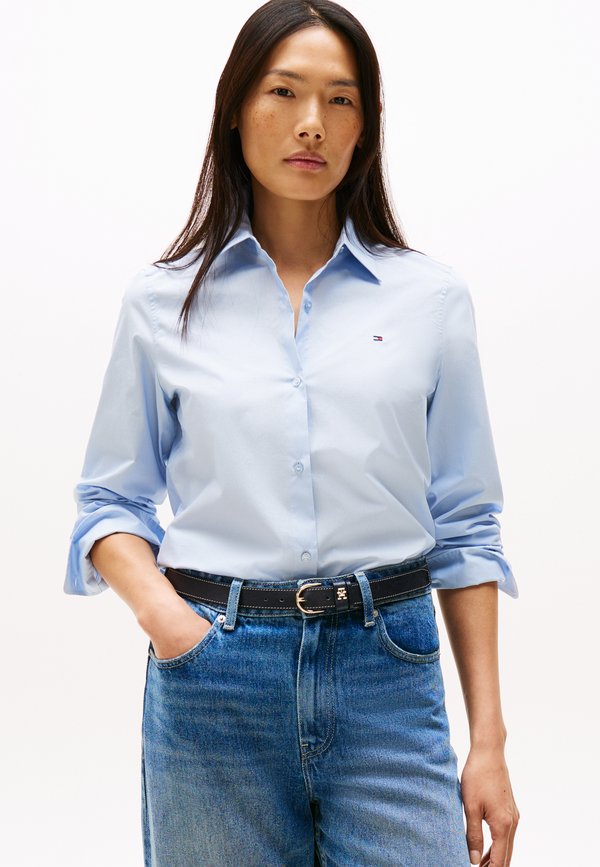 Tommy Hilfiger REGULAR CLASSIC SHIRT - Button-down blouse - breezy blue