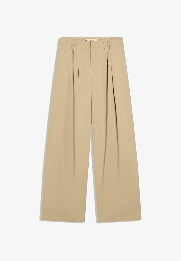 Bershka SUPERBAGGY MENSWEAR DROP 8 - TROUSERS - Trousers - sand