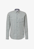s.Oliver MOTIFS AVEC DÉTAILS CONTRASTÉS - Shirt - hellgrau