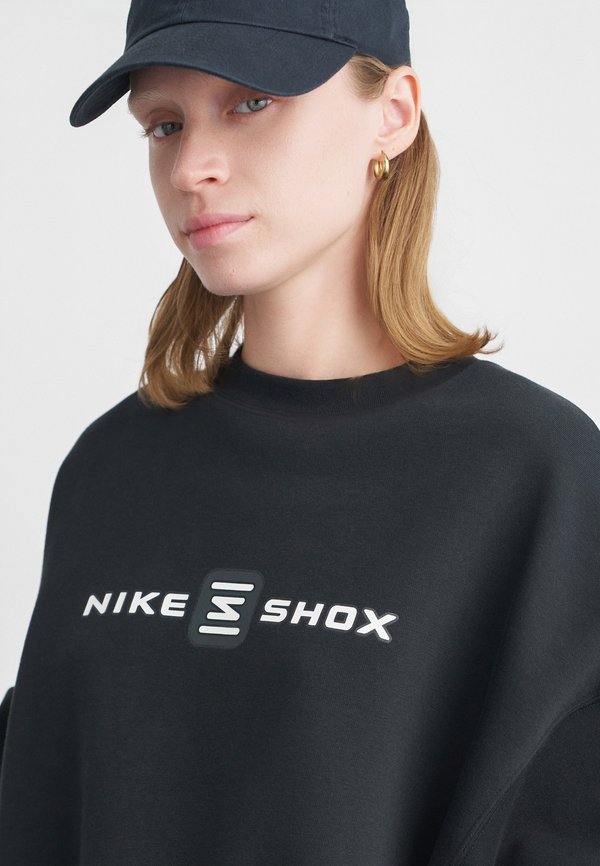Nike Sportswear SHOX PHOENIX CREW - Sweatshirt - black