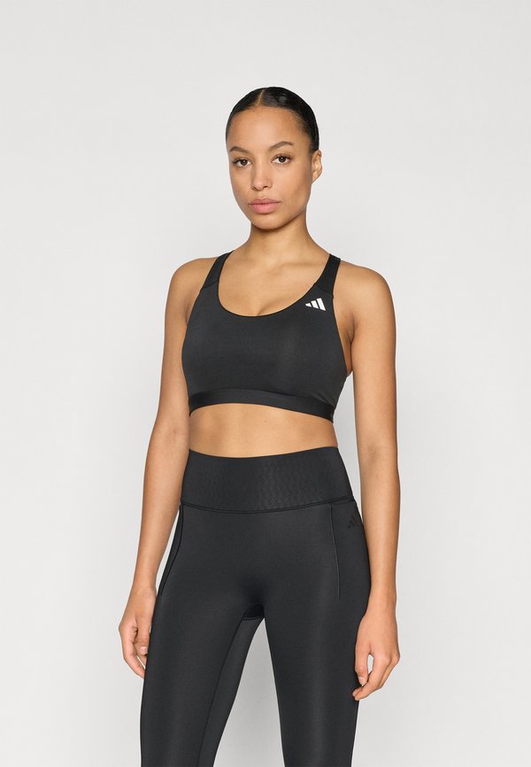 adidas Performance OPTIMÉ ESSENTIALS WORKOUT MEDIUM SUPPORT BRA - Medium support sports bra - black