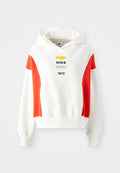 Nike Sportswear REMIX - Hoodie - sail/picante red/black