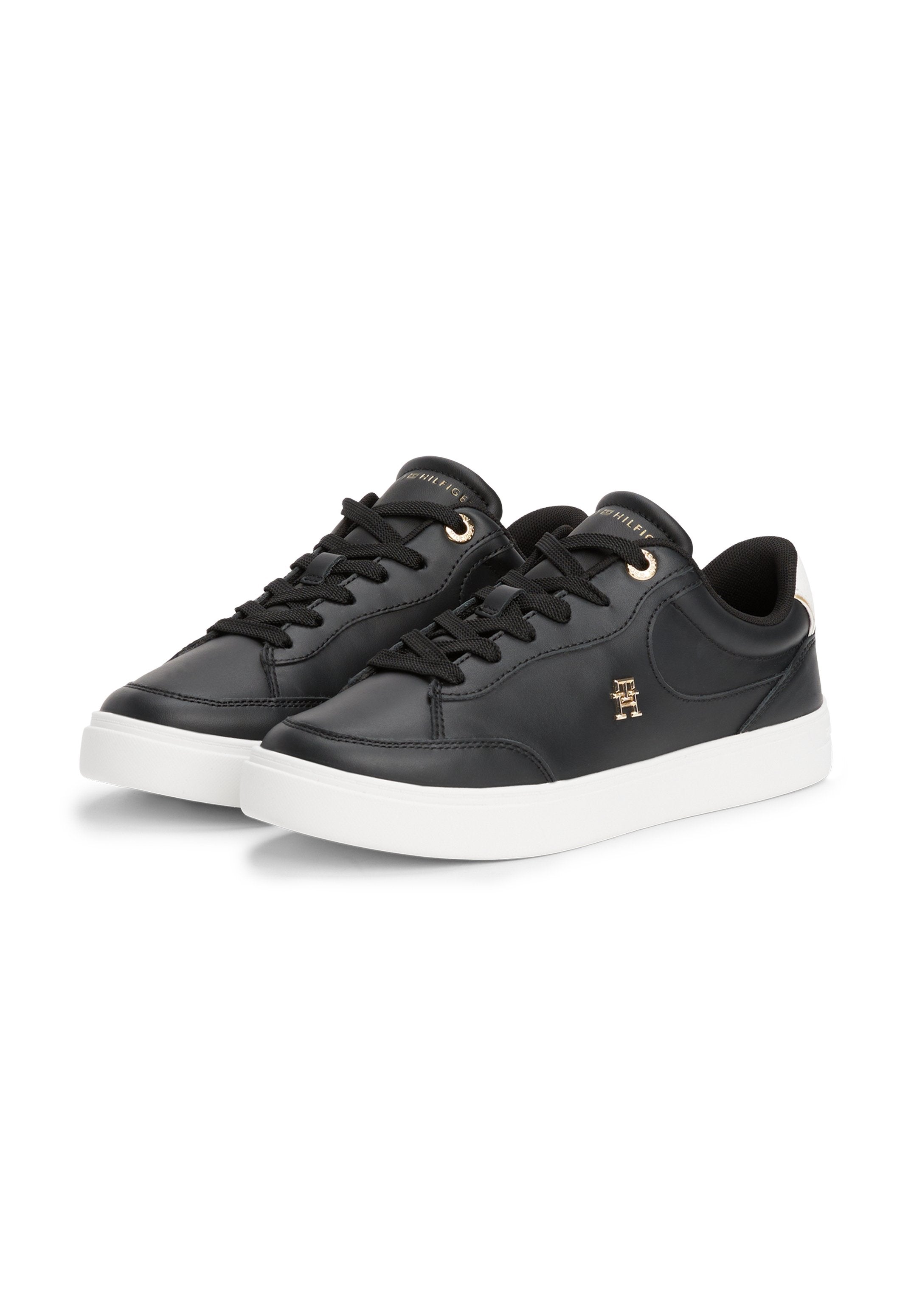 TH MONOGRAM LEATHER COURT TRAINERS Media 2