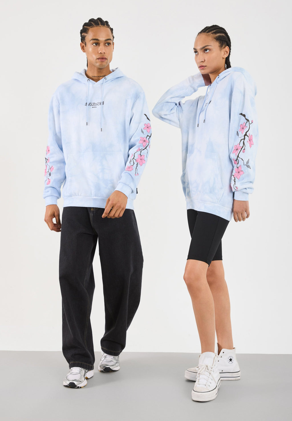 YOURTURN UNISEX RELAXED FIT TIE DYE HOODIE