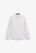 TOM TAILOR REGULAR FIT - Shirt - chalk grey white structure