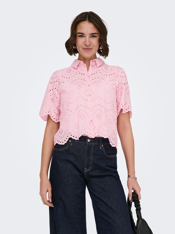 ONLY ONLVALAIS - Button-down blouse - pink lady