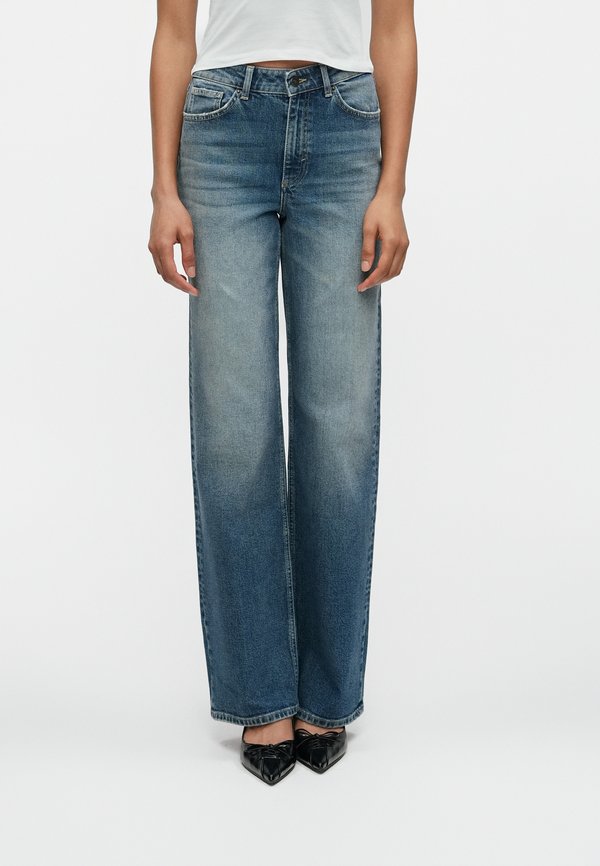 ONLY Wide-fit ONLJUICY High waist Wide Leg Fit - Wide Leg - dark blue denim