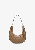 Guess LINDSEY HOBO - Handbag - latte logo