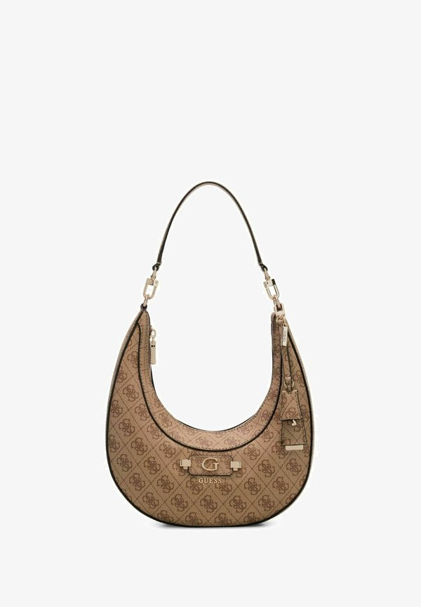 Guess LINDSEY HOBO - Handbag - latte logo
