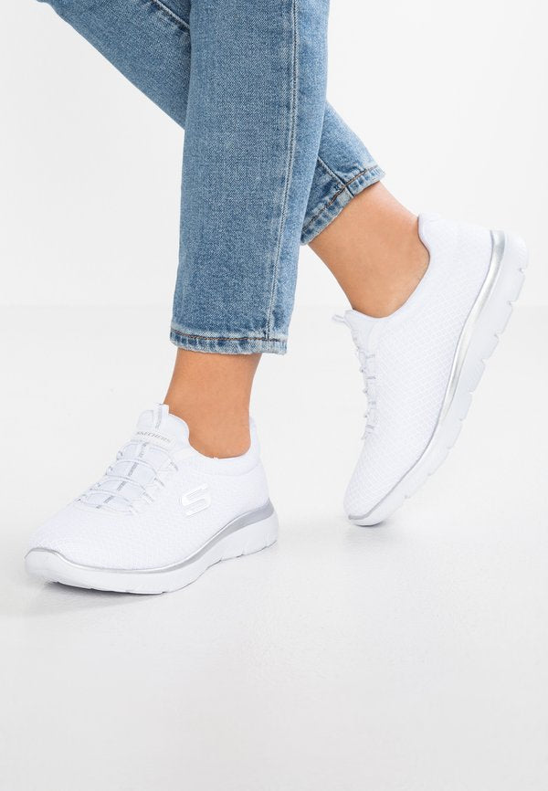 Skechers SUMMITS - Trainers - white/silver