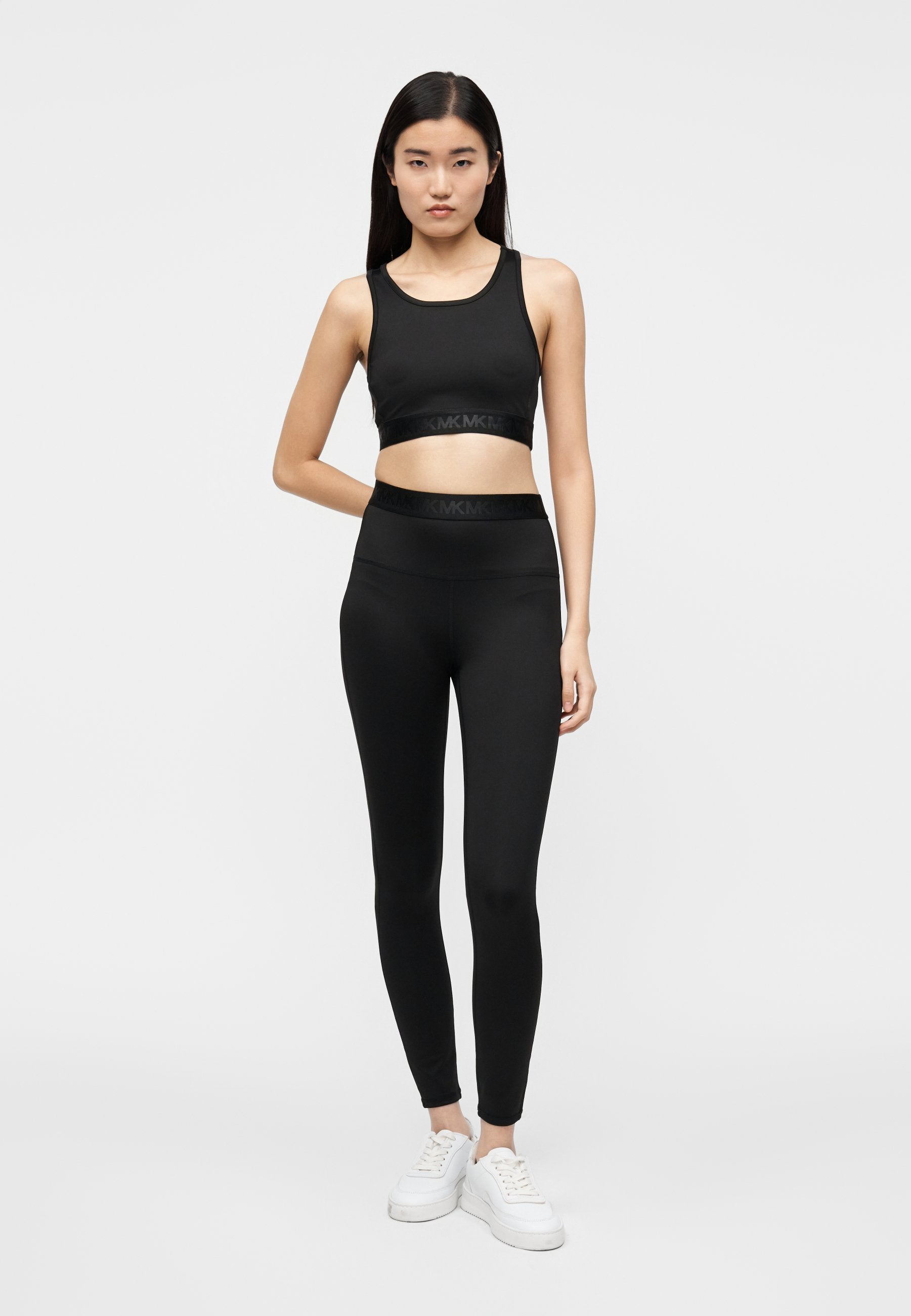 MICHAEL Michael Kors LOGO TAPE SPORTS BRA
