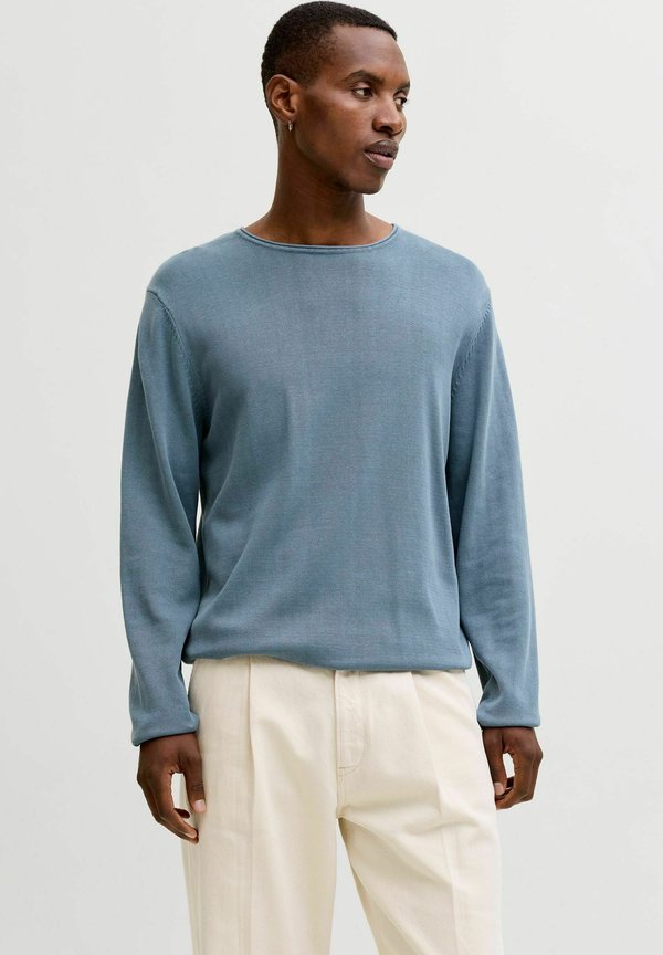 Jack & Jones JJELEO KNIT CREW NECK NOOS - Jumper - blue mirage