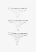 Calvin Klein Underwear THONG 3 PACK MODERN LOGO - Thong - white