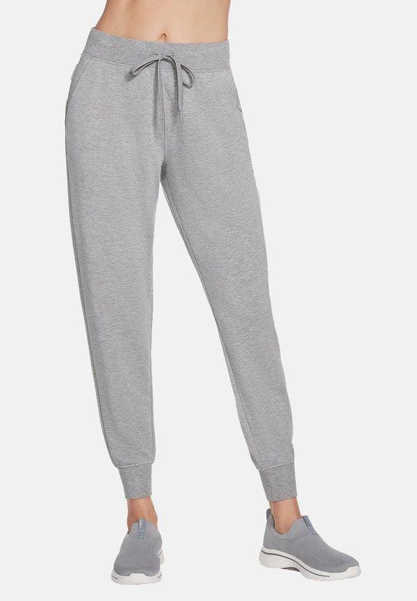 Skechers RESTFUL LT - Tracksuit bottoms - light grey