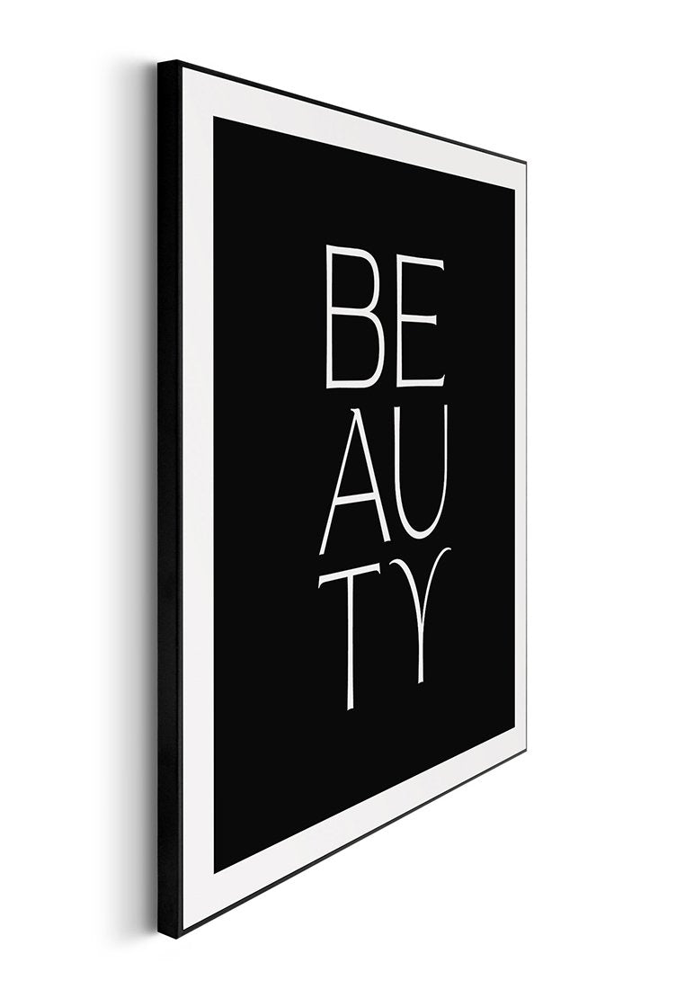 Orange Wallz BEAUTY TYPO BLACK