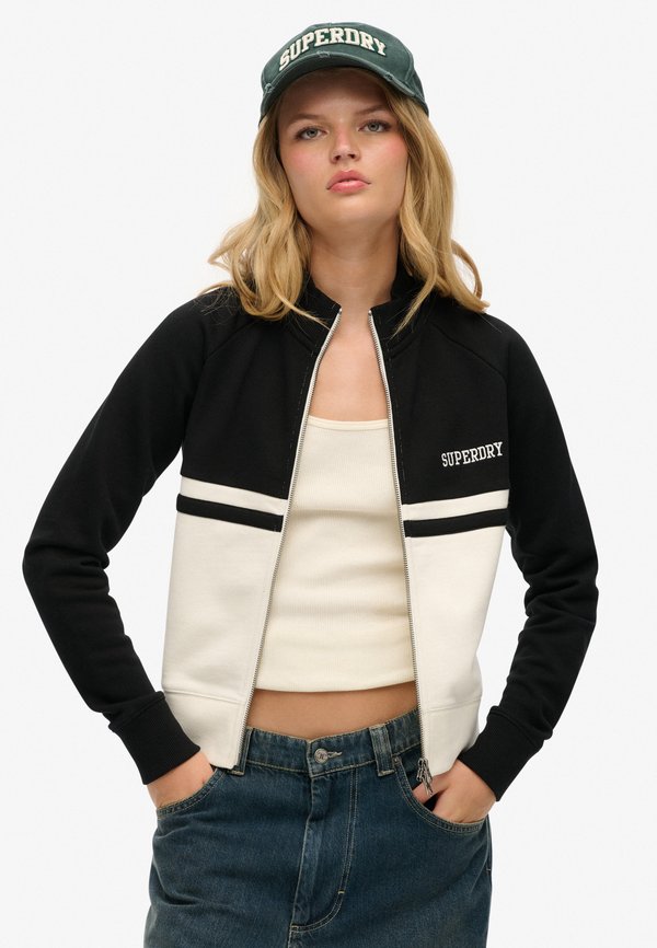 Superdry & Co Zip-up sweatshirt - black