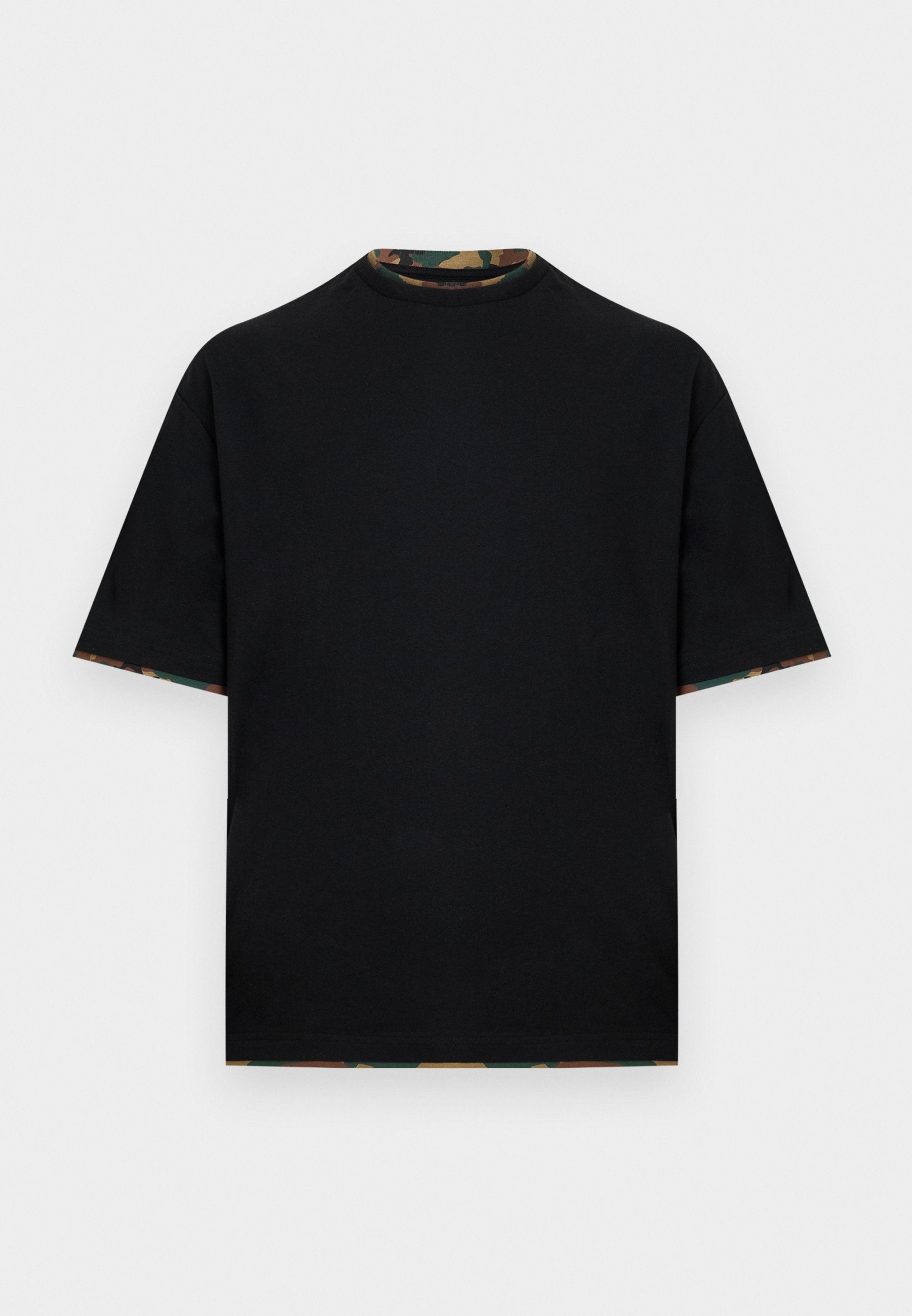 YOURTURN BOXY FIT CAMOUFLAGE DOUBLE SLEEVE